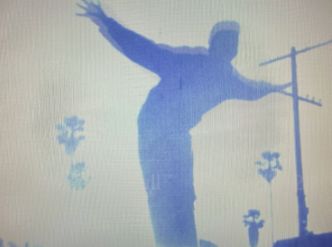 silhouette of person jumping